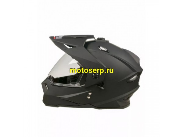 Купить  Шлем Кросс AIM JK802S (мотард) Black Matt (черный матовый) (M) (шт) (AIM 802-008-M купить с доставкой по Москве и России, цена, технические характеристики, комплектация фото  - motoserp.ru