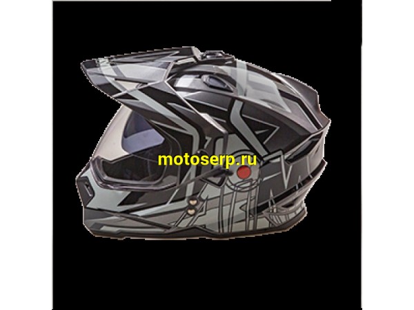 Купить  Шлем Кросс AIM JK802S (мотард) Black/Grey/White (черный, серый, белый) (XXL) (шт) (AIM 802-024-XXL купить с доставкой по Москве и России, цена, технические характеристики, комплектация фото  - motoserp.ru