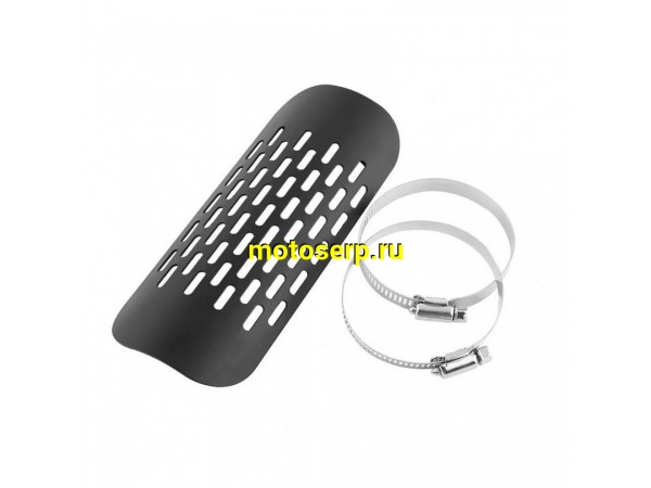 Купить  Накладка глушителя универсальная кожух (экран) теплозащитный нержавейка (шт) (O-N купить с доставкой по Москве и России, цена, технические характеристики, комплектация фото  - motoserp.ru