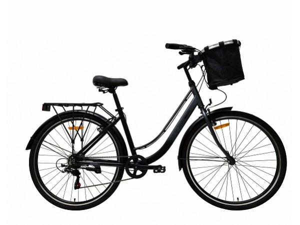 Купить  28" TECH TEAM MEADOW черно-серый (17&rdquo;) (ТЕЧ ТИМ МЕАДОВ) 28&rdquo;; 7ск; рама-алюминий; тормоз-V-Brake (шт) (ART1 купить с доставкой по Москве и России, цена, технические характеристики, комплектация фото  - motoserp.ru