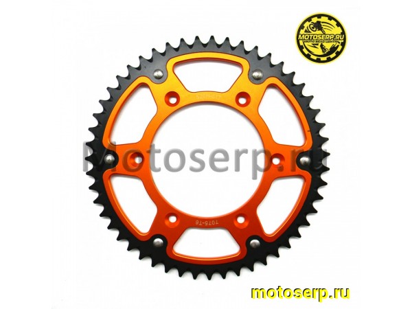 Купить  Звезда ведомая голая (венец) (520-51) (520-51T D-125mm, 6x75mm) Двухкомпанентная OTOM (Алюминиевая+Сталь) (шт) (Кокурин купить с доставкой по Москве и России, цена, технические характеристики, комплектация фото  - motoserp.ru