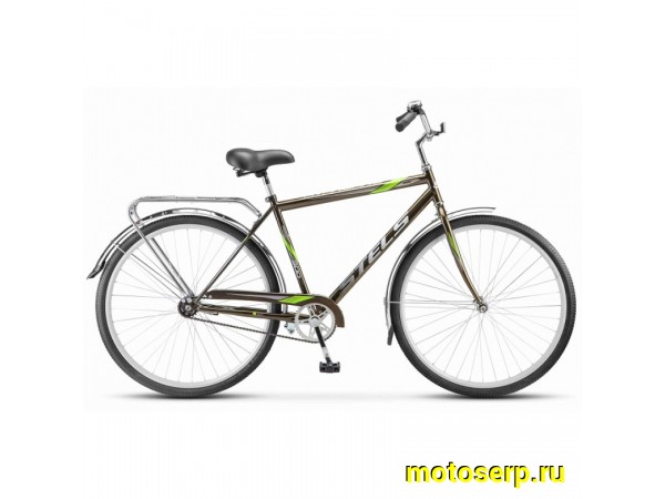 Купить  28" STELS AVANGARD 300 28C оливковый (СТЕЛС АВАНГАРД 28Ц) 28"; 1ск; рама-сталь; тормоз-ножной; вилка стальная-жесткая (шт) (ART купить с доставкой по Москве и России, цена, технические характеристики, комплектация фото  - motoserp.ru