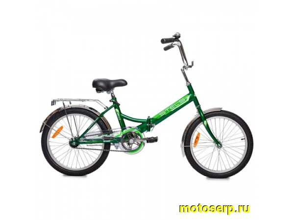 Купить  20" STELS PILOT-410 зеленый (Стелс Пилот-410) 20"; 1ск; рама-сталь; тормоз-ножной; багажник (шт) (ART  купить с доставкой по Москве и России, цена, технические характеристики, комплектация фото  - motoserp.ru