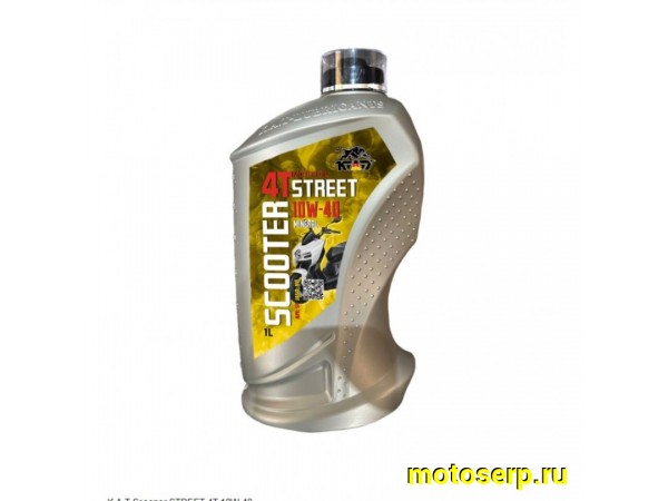 Купить  Масло K.A.T. Street 4T 10W40 минер. для скутера 1л (шт) (KAT SS100012 купить с доставкой по Москве и России, цена, технические характеристики, комплектация фото  - motoserp.ru