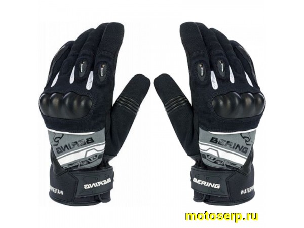 Купить  Перчатки Bering Morius Black/grey/White T12 (XXL) (пар) (BGE539-T12 купить с доставкой по Москве и России, цена, технические характеристики, комплектация фото  - motoserp.ru