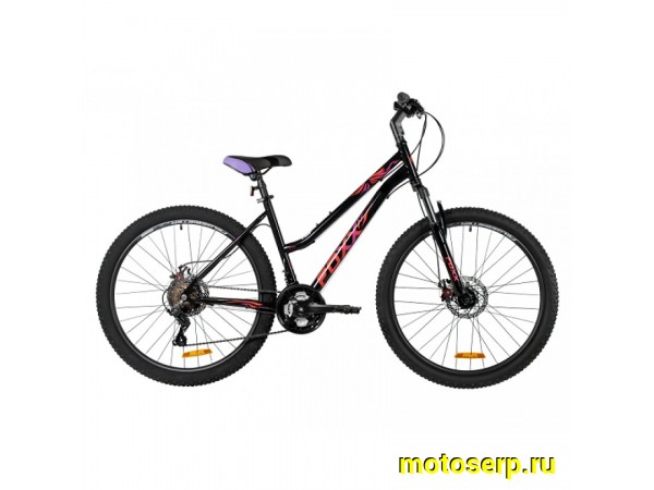 Купить  26" FOXX LATINA черный (15") (ФОКС ЛАТИНА) 26"; 6ск; рама-сталь; тормоз-Disk (шт) (ART (M купить с доставкой по Москве и России, цена, технические характеристики, комплектация фото  - motoserp.ru