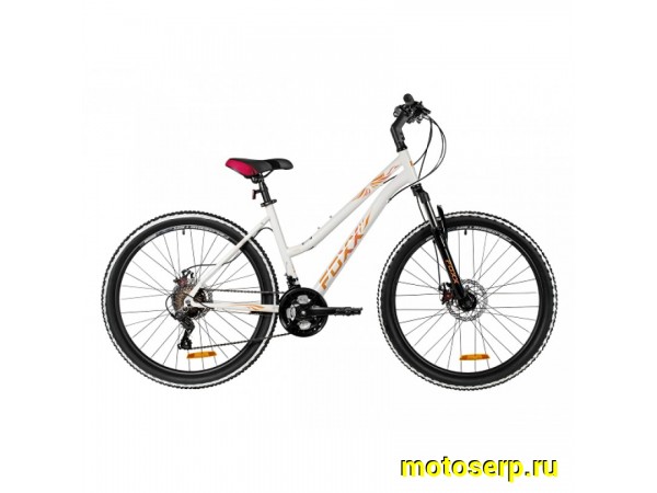 Купить  26" FOXX LATINA белый (15") (ФОКС ЛАТИНА) 26"; 6ск; рама-сталь; тормоз-Disk (шт) (ART (M купить с доставкой по Москве и России, цена, технические характеристики, комплектация фото  - motoserp.ru