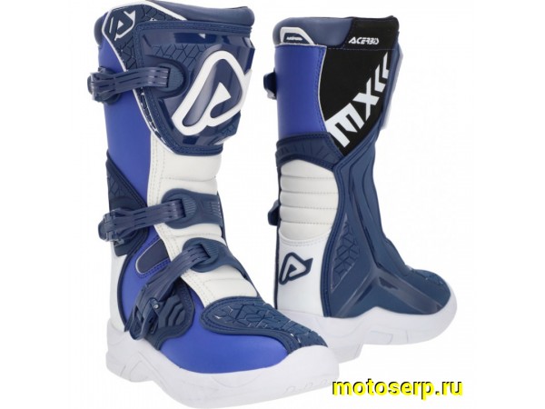 Купить  Мотоботы кросс. ACERBIS X-TEAM JR Blue/White , р-р 37" (NQ) (пар) (Acerbis 0024249.245.037 купить с доставкой по Москве и России, цена, технические характеристики, комплектация фото  - motoserp.ru