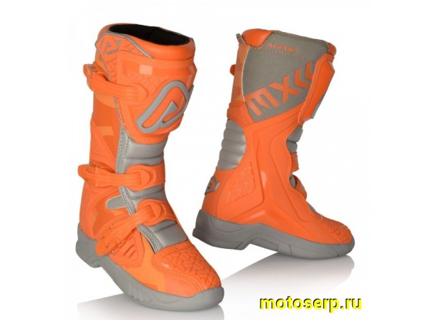Купить  Мотоботы кросс. ACERBIS X-TEAM JR Orange/Grey , р-р 36" (NQ) (пар) (Acerbis 0024249.207.036 купить с доставкой по Москве и России, цена, технические характеристики, комплектация фото  - motoserp.ru