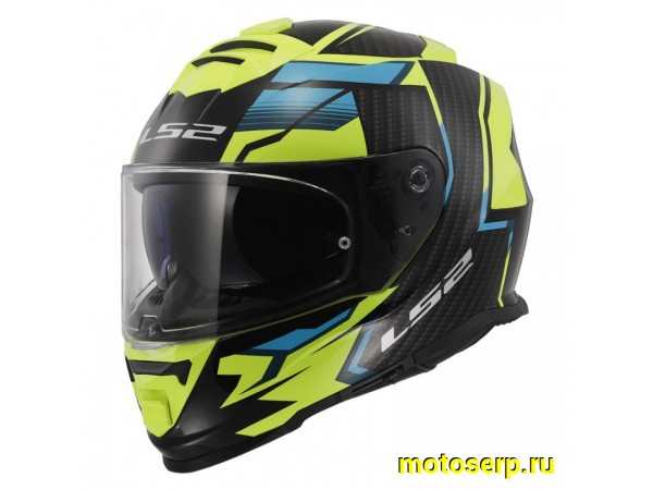 Купить  Шлем закрытый LS2 FF800 STORM II TRACKER Black Yellow (XXL) интеграл (шт) (LS2 купить с доставкой по Москве и России, цена, технические характеристики, комплектация фото  - motoserp.ru