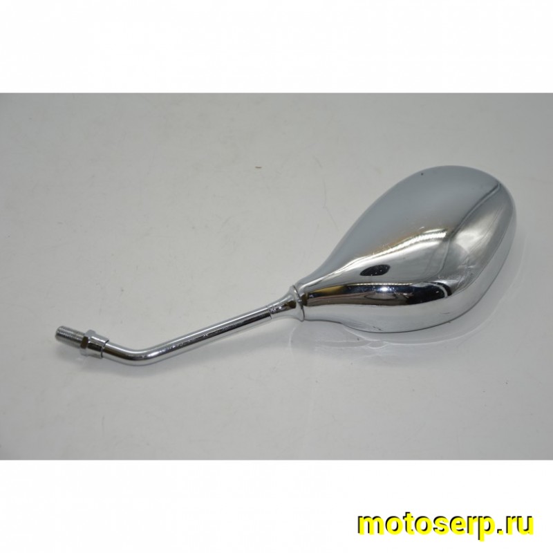 Купить  Зеркала (d-10mm, прав резьба) овал (правое) Хром. YM Leader и др.(шт) (0 купить с доставкой по Москве и России, цена, технические характеристики, комплектация фото  - motoserp.ru