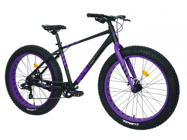 Купить  26" FAT TECH TEAM GARET черный (18) (Тач Тим Гарет) 26"; 7ск; рама-алюминий; тормоз-Disk; вилка-стальная (шт) (ART купить с доставкой по Москве и России, цена, технические характеристики, комплектация фото  - motoserp.ru