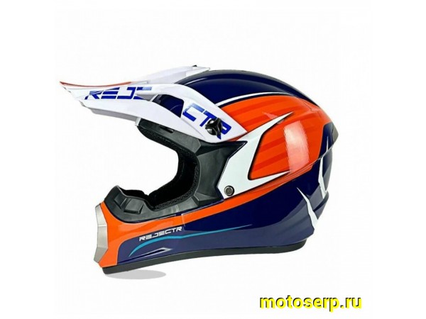 Купить  Шлем Кросс MOTAX NP-600 Glossy Blue/Orange (G3) (L) (шт) (MOTAX купить с доставкой по Москве и России, цена, технические характеристики, комплектация фото  - motoserp.ru