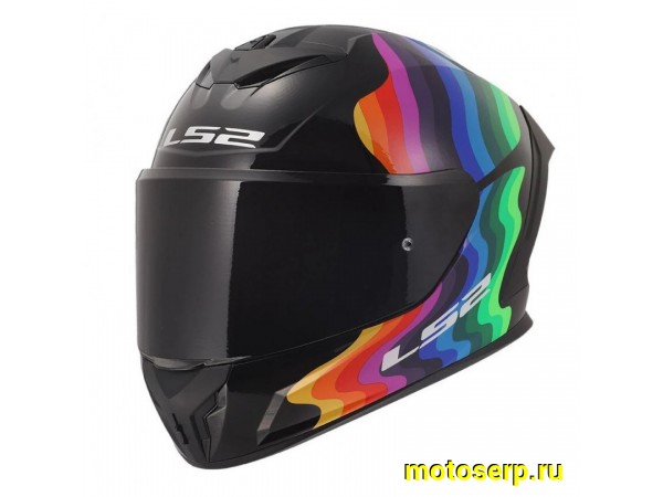 Купить  Шлем закрытый LS2 FF820 RAPID 3 FLOW Black Multi (M) интеграл (шт) (LS2 купить с доставкой по Москве и России, цена, технические характеристики, комплектация фото  - motoserp.ru