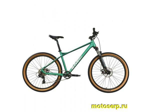 Купить  27.5" STARK HUNTER27.1 зеленый (16&rdquo;) (Старк Хантер27.1) 27,5&rdquo;; горный; 8ск; рама-алюминий; тормоз-Disk (шт) (ART купить с доставкой по Москве и России, цена, технические характеристики, комплектация фото  - motoserp.ru