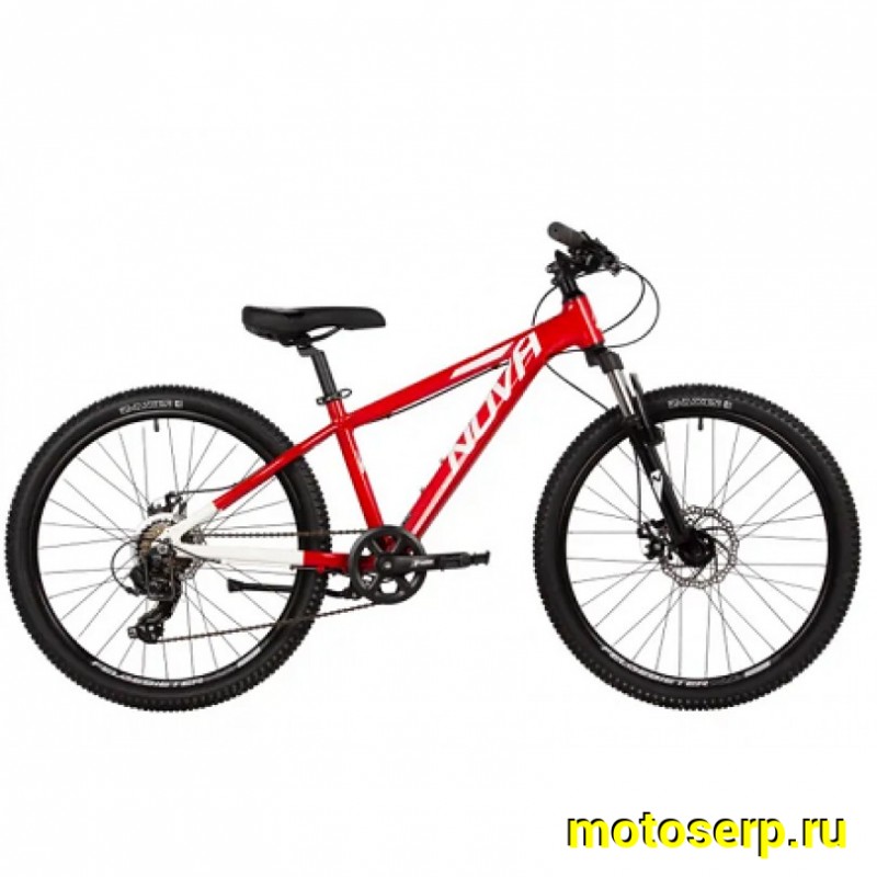 Купить  24" NOVATRACK EXTREME красный (13") (НОВАТРЕК ЭКСТРИМ) 24"; 7ск; рама-алюм; тормоз-Disk (шт) (ART купить с доставкой по Москве и России, цена, технические характеристики, комплектация фото  - motoserp.ru