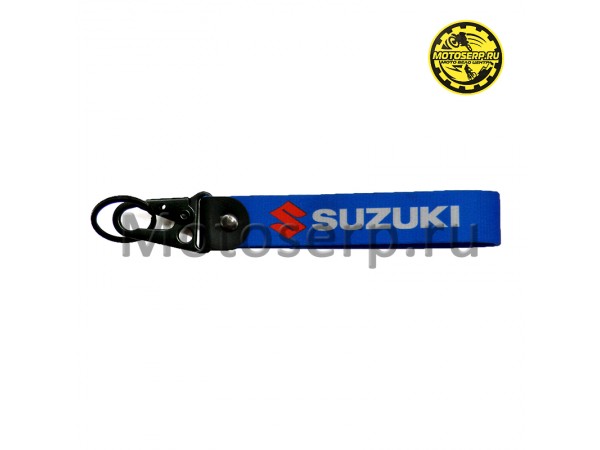 Купить  Брелок тканевый  "Suzuki Blue" с карабином (шт) (ANKON 028571 купить с доставкой по Москве и России, цена, технические характеристики, комплектация фото  - motoserp.ru