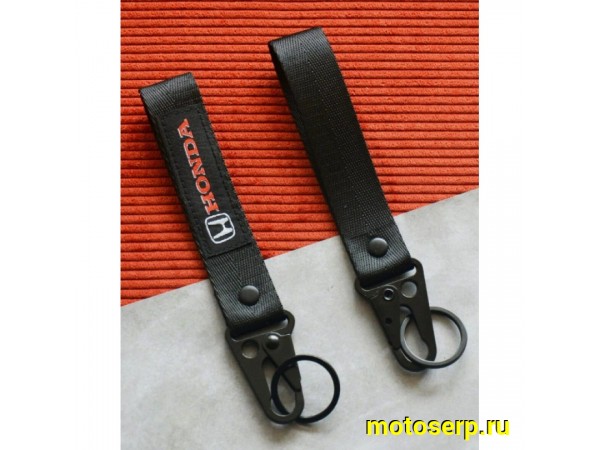 Купить  Брелок тканевый  "Honda Black" с карабином (шт) (ANKON 028582 купить с доставкой по Москве и России, цена, технические характеристики, комплектация фото  - motoserp.ru