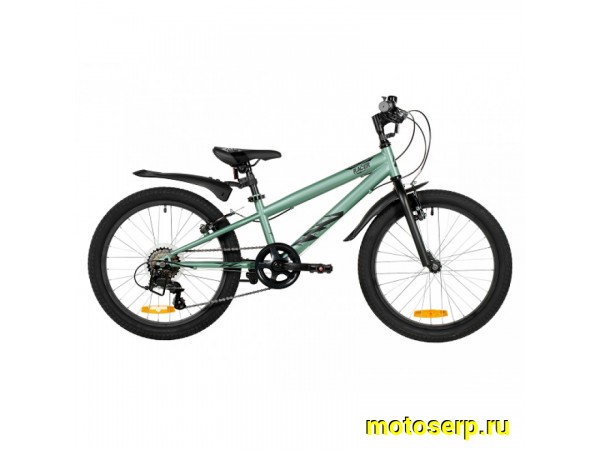 Купить  20" скоростной NOVATRACK RACER зеленый (НОВАТРЕК РЕЙСЕР) 20"; 6ск; рама-магний; тормоз-V-Brake (шт) (ART (M купить с доставкой по Москве и России, цена, технические характеристики, комплектация фото  - motoserp.ru