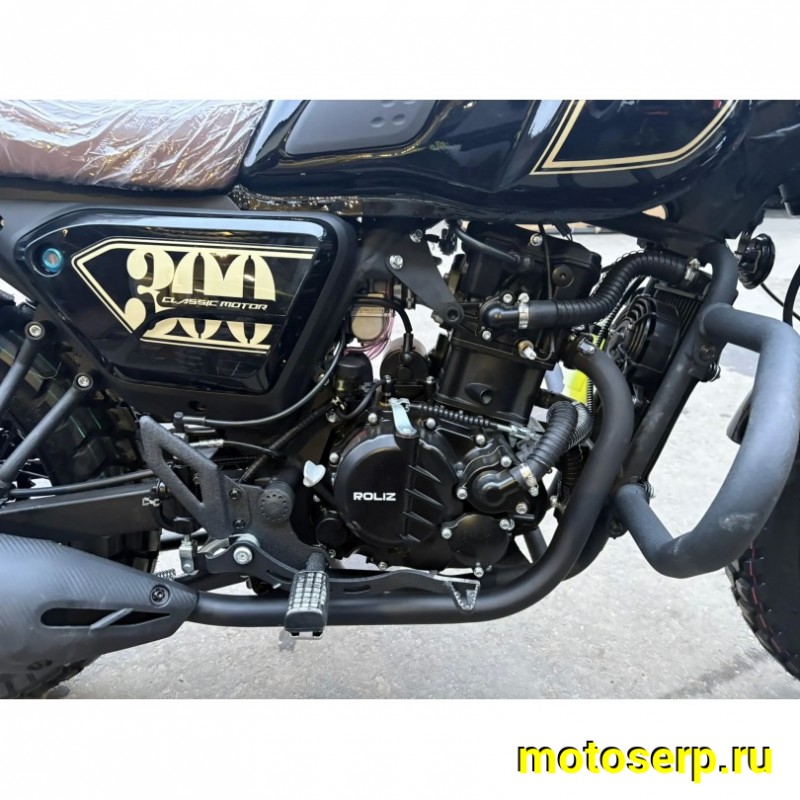 Купить  Мотоцикл ROLIZ WALKER NB300 Черный, (ЭПТС) 300cc, 174MN, 4.10-18"/120/90-17" (шт) (Roliz купить с доставкой по Москве и России, цена, технические характеристики, комплектация фото  - motoserp.ru