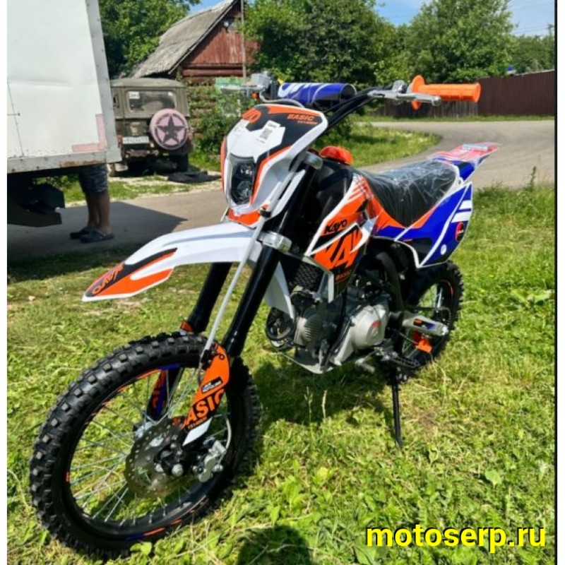 Купить  Питбайк KAYO Basic YX140EM 17/14 KRZ (механ. сцепл., эл. стартер) 2026 г (шт) (SM купить с доставкой по Москве и России, цена, технические характеристики, комплектация фото  - motoserp.ru