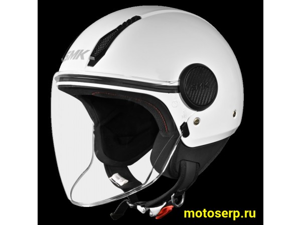 Купить  Шлем открытый  со стеклом SMK LAMINAR, цвет белый (L) (шт) (Bajaj LAMINAR GL100 купить с доставкой по Москве и России, цена, технические характеристики, комплектация фото  - motoserp.ru