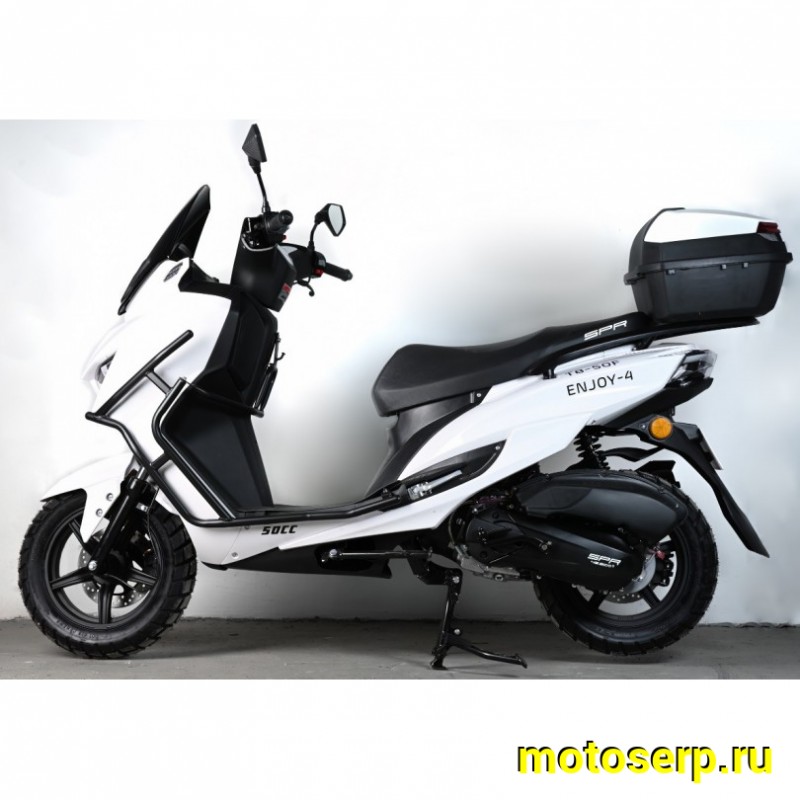 Купить  Скутер SPRMOTORS Enjoy T8-50F 12/12"диск/диск; кофр; дуги (шт) 01500 (SPR купить с доставкой по Москве и России, цена, технические характеристики, комплектация фото  - motoserp.ru