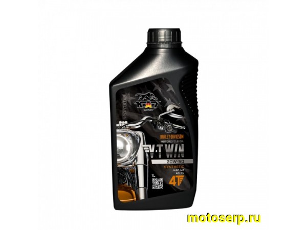 Купить  Масло K.A.T. V-TWIN Synthetic 20W-50 4T (шт) (KAT купить с доставкой по Москве и России, цена, технические характеристики, комплектация фото  - motoserp.ru