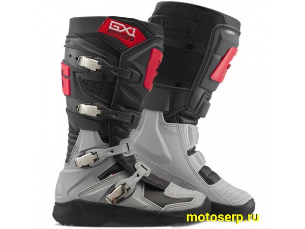 Купить  Мотоботы кросс. GAERNE GX-1 EVO (защ. голени), красный/черный/серый р-р 45" (Ч/З) (пар) (GAERNE 2193-032 купить с доставкой по Москве и России, цена, технические характеристики, комплектация фото  - motoserp.ru
