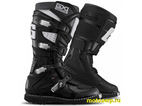Купить  Мотоботы кросс. GAERNE GX-1 Enduro (защ. голени), черный р-р 43" (Ч/З) (пар) (GAERNE 2194-001 купить с доставкой по Москве и России, цена, технические характеристики, комплектация фото  - motoserp.ru