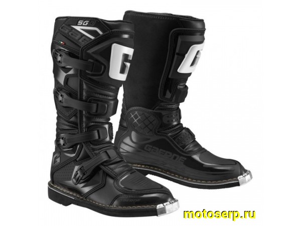 Купить  Мотоботы кросс. GAERNE SGJ (защ. голени), черный р-р 39" (Ч/З) (пар) (GAERNE 2199-001 купить с доставкой по Москве и России, цена, технические характеристики, комплектация фото  - motoserp.ru