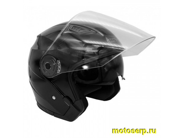 Купить  Шлем открытый  со стеклом KIOSHI 516 цвет черный матовый р-р (M) (шт) (Regul 304173-6 купить с доставкой по Москве и России, цена, технические характеристики, комплектация фото  - motoserp.ru