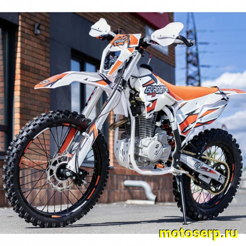Купить  Мотоцикл Кросс/Эндуро Gladiator K2, 250cc,  LC171YMM (YB250H) 4х клапанный, 21/18", диск/диск (шт)  купить с доставкой по Москве и России, цена, технические характеристики, комплектация фото  - motoserp.ru