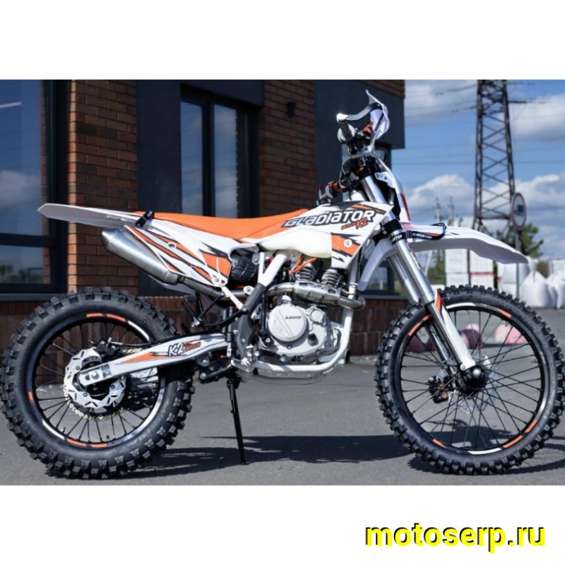 Купить  Мотоцикл Кросс/Эндуро Gladiator K2, 250cc,  LC171YMM (YB250H) 4х клапанный, 21/18", диск/диск (шт)  купить с доставкой по Москве и России, цена, технические характеристики, комплектация фото  - motoserp.ru
