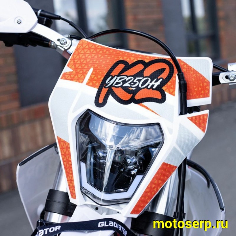 Купить  Мотоцикл Кросс/Эндуро Gladiator K2, 250cc,  LC171YMM (YB250H) 4х клапанный, 21/18", диск/диск (шт)  купить с доставкой по Москве и России, цена, технические характеристики, комплектация фото  - motoserp.ru