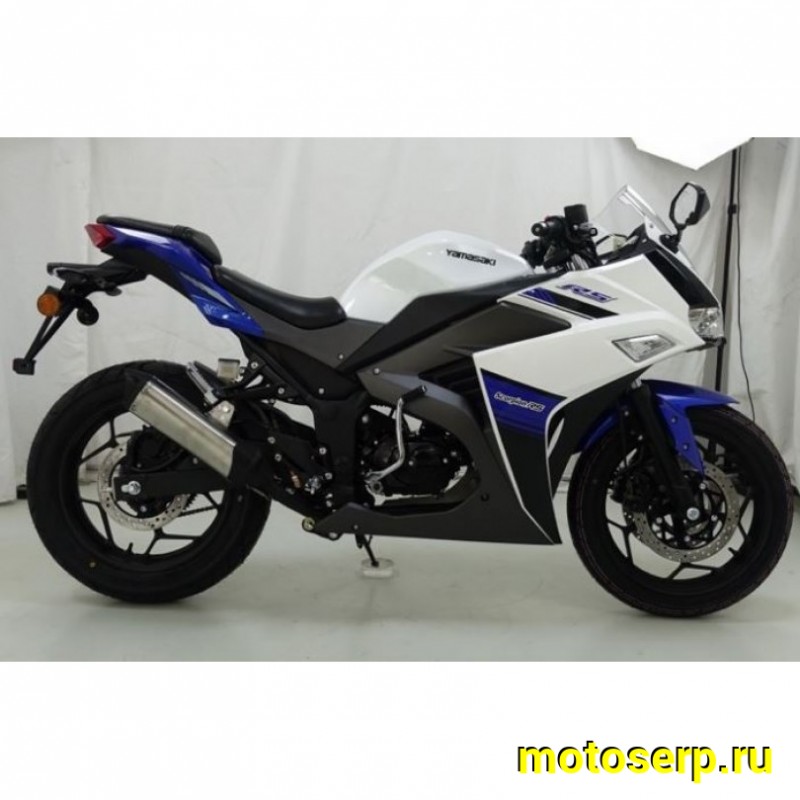 Купить  Мопед YAMASAKI SCORPION RS EFI + ЦПГ 2026г. БЕЛЫЙ/СИНИЙ, 4Т; 50cc; 17"литые; 4пер, эл. старт; ИНЖЕКТОР (шт) 01250 купить с доставкой по Москве и России, цена, технические характеристики, комплектация фото  - motoserp.ru