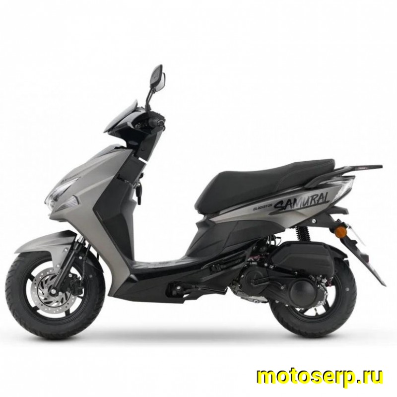 Купить  Скутер Gladiator SAMURAI 12/10", 50сс., Комбибрейк, диск/диск (шт) 01700 купить с доставкой по Москве и России, цена, технические характеристики, комплектация фото  - motoserp.ru