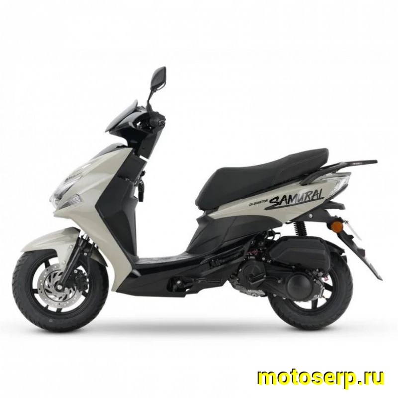 Купить  Скутер Gladiator SAMURAI 12/10", 50сс., Комбибрейк, диск/диск (шт) 01700 купить с доставкой по Москве и России, цена, технические характеристики, комплектация фото  - motoserp.ru
