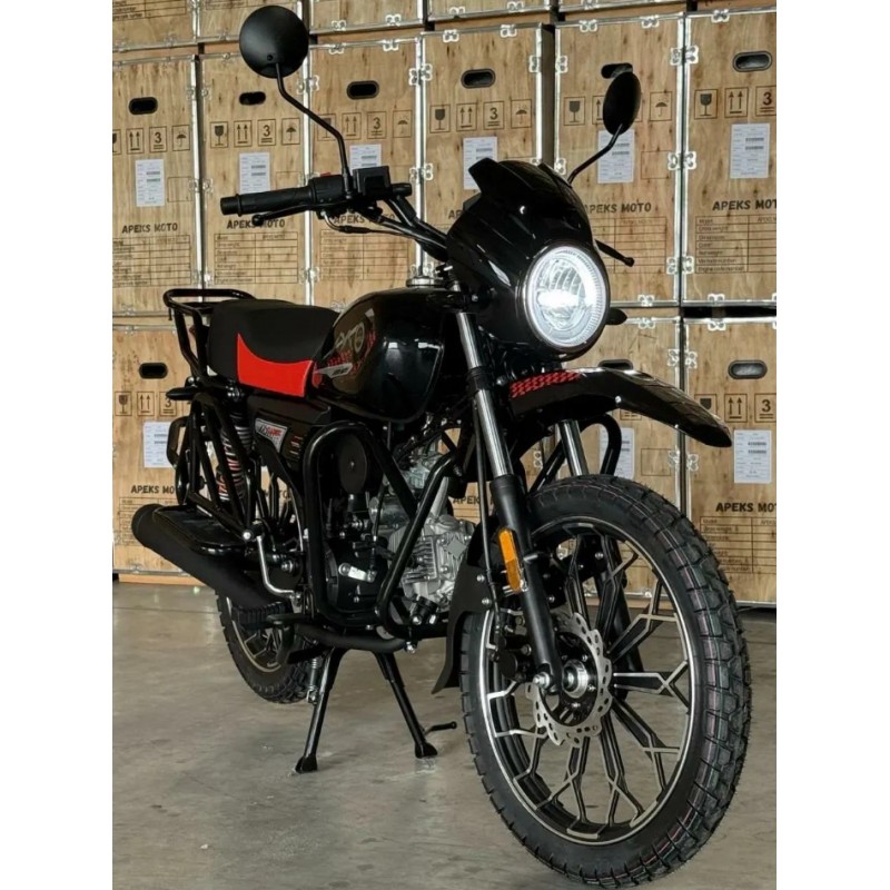Купить  Мопед APEKS CLASSIC, 4т.,50cc, колеса 18"/18"; 4пер., эл. старт/кик. (шт) (01500 купить с доставкой по Москве и России, цена, технические характеристики, комплектация фото  - motoserp.ru