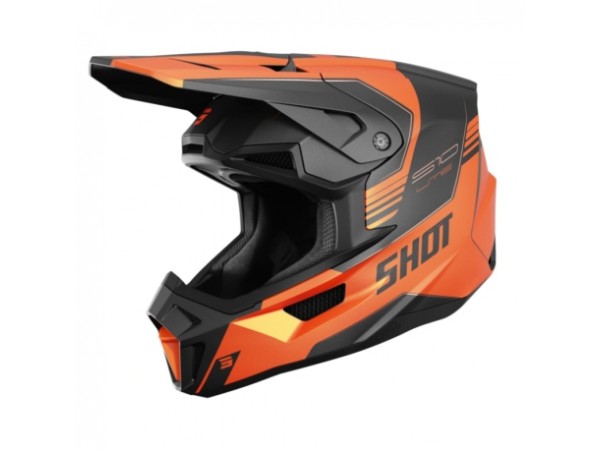 Купить  Шлем Кросс Shot Lite S10 Matte Orange Helmet (L) (GAL A05-21OA-C03 купить с доставкой по Москве и России, цена, технические характеристики, комплектация фото  - motoserp.ru