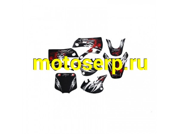 Купить Наклейки на пластик (комплект) KLX/BBR "SCORPION" (SM 020175-776 ...