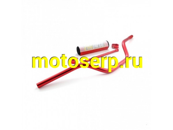 Купить  Руль PRO-TAPER алюминевый с перемычкой средний красный (SM 020175-123-1921 купить с доставкой по Москве и России, цена, технические характеристики, комплектация фото  - motoserp.ru