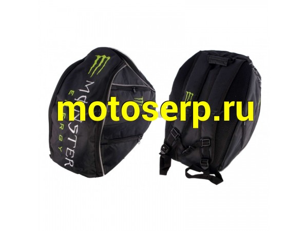 Купить  Рюкзак (черно-зеленый) &quot;MONSTER ENERGY&quot; (MT R-3011 купить с доставкой по Москве и России, цена, технические характеристики, комплектация фото  - motoserp.ru