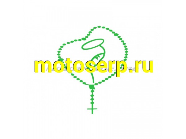 Купить  Наклейка декор CHAIN (16x14см, зеленая) (#5622) (MT N-1810 купить с доставкой по Москве и России, цена, технические характеристики, комплектация фото  - motoserp.ru