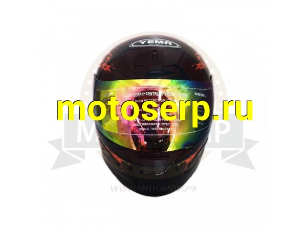 Купить  Шлем интеграл YM-802А &quot;YAMAPA&quot;, размеры L, (цветной + прозрачный визор) (MM 29807 купить с доставкой по Москве и России, цена, технические характеристики, комплектация фото  - motoserp.ru