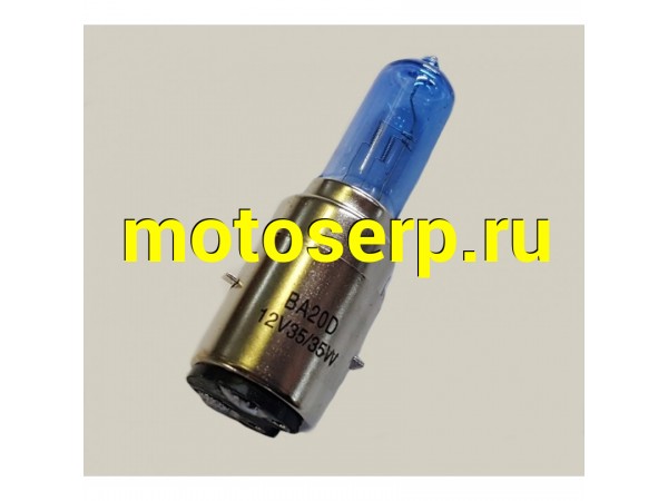 Купить  лампа головного света  галоген H6M BA20D (12V 35/35W) слива синяя (TATA 16101902 купить с доставкой по Москве и России, цена, технические характеристики, комплектация фото  - motoserp.ru