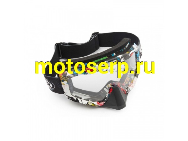 Купить  Очки кроссовые (mod:M-81A9, прозрачное стекло) (MT O-1670 купить с доставкой по Москве и России, цена, технические характеристики, комплектация фото  - motoserp.ru