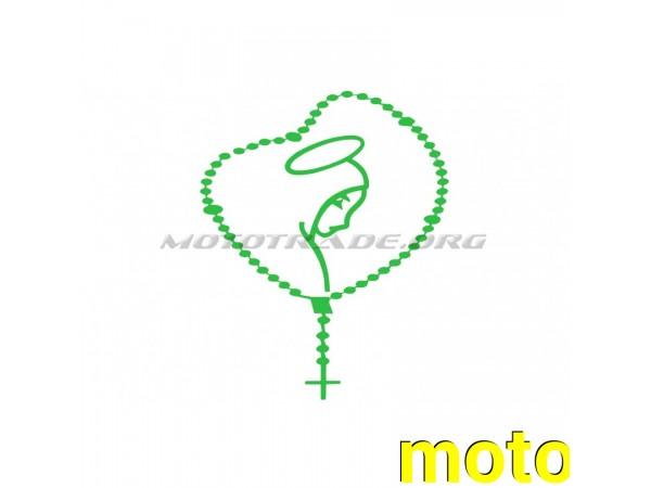 Купить  Наклейка декор CHAIN (16x14см, зеленая) (#5622) (MT N-1810 купить с доставкой по Москве и России, цена, технические характеристики, комплектация фото  - motoserp.ru