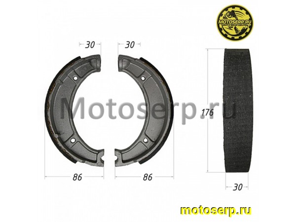 Купить  Колодки тормозные барабан ИЖ задние ALL (пар) (Дан (R7 купить с доставкой по Москве и России, цена, технические характеристики, комплектация фото  - motoserp.ru