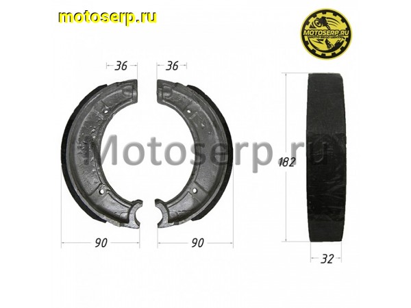 Купить  Колодки тормозные барабан ИЖ передние ALL (пар) (Дан (R7 (MM 08590 купить с доставкой по Москве и России, цена, технические характеристики, комплектация фото  - motoserp.ru